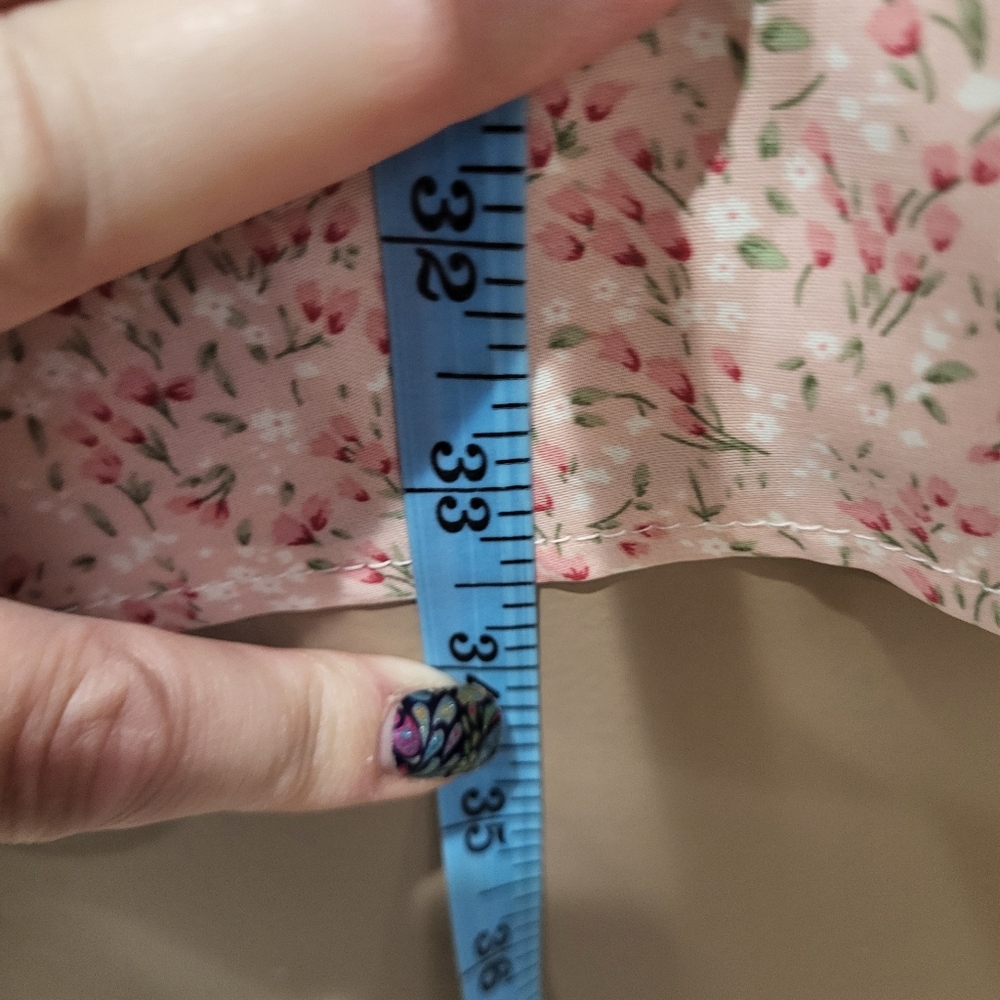 Pink Floral full length skirt - Picture 4 of 4